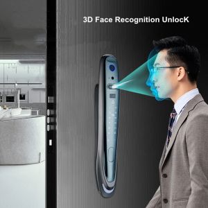 Control 3D Facial Recognition Digital Printing Door Lock Wifi APP Palm Fingerprint Automation Electronic Smart Code Password RFID Locks