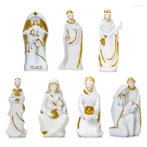 Декоративные фигурки Иисус предоставление статуи Статуя Статуя Рождество Рождество идеально подарок гостиная комната для стола