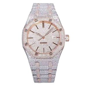 5Alove 15400 BI Luxury Diamond 15500 Y Automatisk mekanisk bottenvattentät mekanisk herrklocka6F8K274S