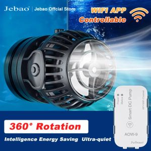 Tillbehör JeBao Jecod New Aow Series Wave Pump Aquarium Water Pump Filter 12V 24V 6W 12W 23W 35W Fish Tank Ultra Quiet Operation Pump