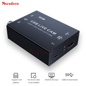 Lente ezcap327 4k HDMI USB3.0 SDI REVISOR VÍDEO DE VÍDEO DE VÍDEO CARTO DE CAPAÇÃO DE GRAVAÇÃO AO VIVO PAR