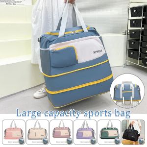 Sacchetti di grande capacità da viaggio da viaggio Sports yoga borse da yoga colpibile custodia per carrello pieghevole spalla portatile impermeabile alla moda