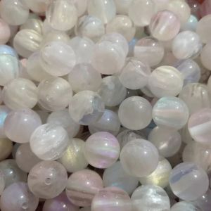 Pärlor Nyaste grossist 10mm/12mm/16mm blandad transparent dubbel färgharts illusion glitter pärlor för modesmycken