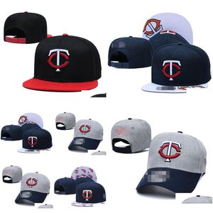 Ball Caps 2023 Fashion Hat Hat New Chegada Twins Letra TC Snapback Baseball Gorras Bones O Outdoor Sport Fllo
