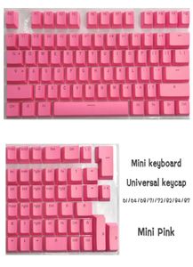 118 крышка ключа PBT для универсальной мини -механической клавишной клавиатуры множественная цветная 616468718284