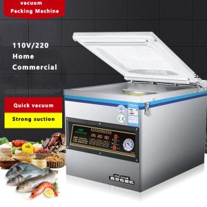 Sealers Automatic Food Vacuum Machine Sealing Machine Wet and Dry Commercial Packaging Machine Vegetable Fruit and Meat Sealing Machine