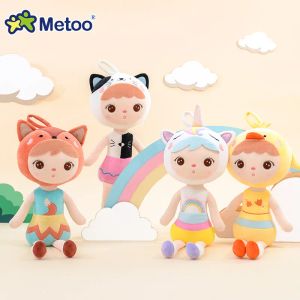 Bonecas Novo Kawaii Unicorn Plush Toy Cute Metoo Plush Doll Animalmente