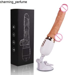 Sex Machine Gun Big Realistic Dildo Automatiska Sexmaskiner för män och kvinnor Masturbation Love Machine Dildo med stark sug