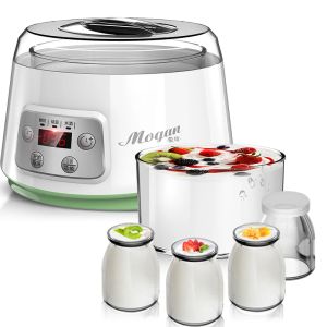 Twórcy 1.3L Automatyczna maszyna do jogurtu stała temperatura fermentacja Rice Wine Machine Natto Maszyna Szklana 3 w 1 producent jogurtów