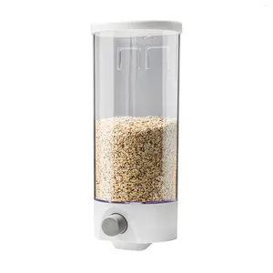 Storage Bottles Wall Mounted Dry Food Dispenser With Durable Non-Toxic Material Grain Box For Desk Accessories