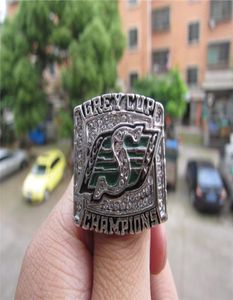 2007 Saskatchewan Roughriders Pierścień statku Gray Cup z drewnianym pudełkiem Fan Pudawian Whole 2019 Drop 5467470