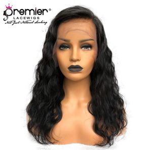 Premier Top -Qualität voller Spitzenperücken im vorgefertigten gebleichten Knoten natürlicher Haaransatz Brasilianer Virgin Hair Body Wave Wigs6661599