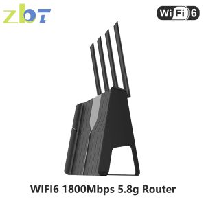 Router ZBT WiFi6 router OpenWRT 1800MBPS USB3.0 DDR3 256 MB GIGABIT 1000 MBPS LAN MESH WiFi 6 Home Network 2.4G 5.8G Antenna per 64 utente