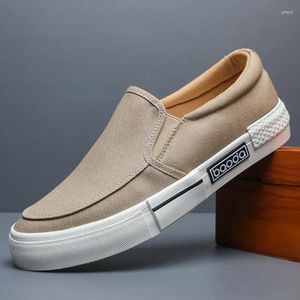 Casual Shoes Men's Fashion Canvas Slip On Loafers Flat Sneakers Espadrilles Men Summer Male BD24016