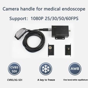 Câmeras 3GSDI/CVBS Digital HD Medical Endoscope Câmera 1080p 60fps suporta OneClick congelando e AWB