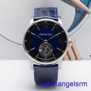 AP Wrist Watch Chronograph Mens Code 11.59 Series 18K Platinum Material 41 Diameter Blue Disc Automatisk Mekanisk klocka 26396BC