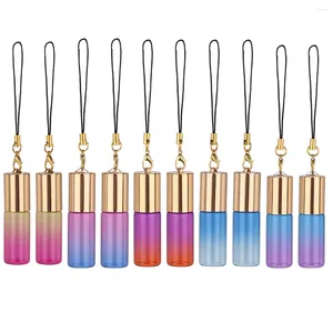 Storage Bottles 10 Pcs Glass Roll Bottle Perfume Roller Essential Oil Lipgloss Plastic Travel