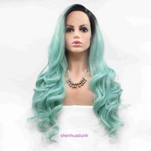 Wig Wig Wig Hairs Online Movies Stars Same Front Lace Chemical Fibre Color Big Roll Roll Dyeing New Product Creative Style