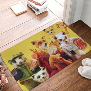 Halılar Fantastik Mr Aile Sarı Poster Puff Defenat Halı Halı Mat Footpad Banyosu Anti-Slip Giriş Mutfak Yatak Odası Su Yağı Kanıtı