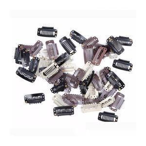 Hair Extension Clips Black Brown White 1000Piece/Bag Clip In China Factory Drop Delivery Products Accessories Tools Dhsea