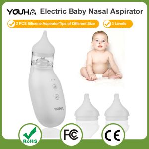 吸引器＃youha baby nasal aspirator silicone調整可能な吸引電気子ノーズクリーナー健康安全低騒音吸盤