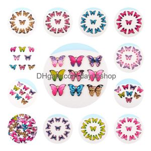 Charms Fashion Colorf Butterfly zapięcie DIY Wisiorki Akcesoria biżuterii ALIP Olej olej brelowain kropla