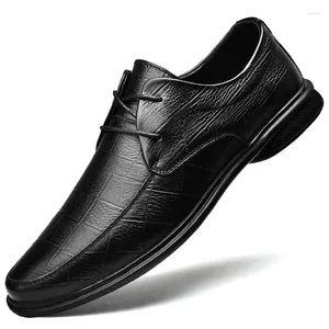 Casual Shoes Wedding Dress Men Leather Breathable Oxford Shoe With Heel Business Social Outdoor Male Chaussure Homme