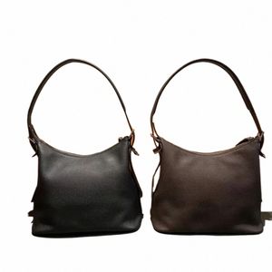 lemaire Week-end belt hobo men's and women's same pebbled leather commuting all-match shoulder bag armpit bag I3ya#