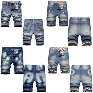 Erkek Giyim Şortları Kadın Jean Çiçek Pırlanta Kısması İnce Erkekler Denim Street Hip Hop Gevşek Düğmesi Sinek patchwork tasarımcı kot pantolon