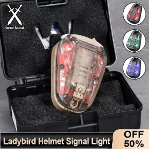 Helmets Tactical Helmets Waterproof Ladybird Lamp Signal Flash Light IR Strobe Survival Safety Multipurpose Camping Hunting Outdoor Tool