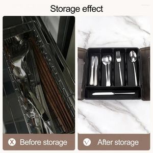 Storage Bottles Grid Chopstick Box Portable Cutlery For Outdoor Camping Kitchen Supplies Organize Flatware Cutters Forks Chopsticks