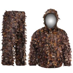 Footwear Sticky Flower Bionic Leaves Camouflage Suit Hunting Ghillie Suit Woodland Camouflage Universal Camo Set