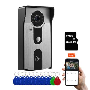 Controlla Tuya Outdoor WiFi Visual Interphone Camera 1080p Video Smart Video con scheda induttivo Telefono Wireless Approlock