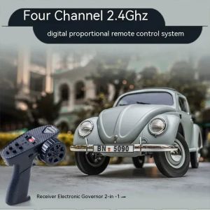 Cars Fms 1/12 Beetle Civil Edition Painting Vintage Simulation Car Model Electric Remote Control Rc Climbing Car Children's Toy Gift