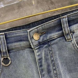 Jeans da uomo e donna di alta qualità, pantaloni firmati, pantaloni da uomo in fila per cammino di cotone da uomo e da donna in forma di cotone maschile