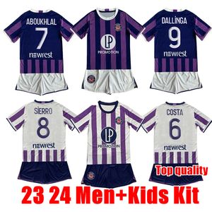 2024 FC TULOUSE SOCCER Jerseys Maillots de Foot Healey DejaeeGe Ado Spierings van den Boomen Aboukhlal Dallinga 23 24 Home Away Football koszule poza najwyższą jakość