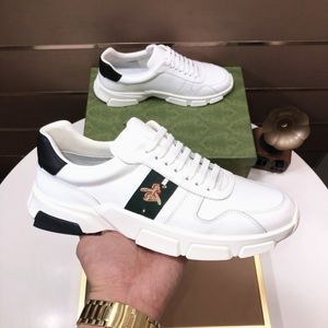 2024 Novo moda G Men Ace Designer Shoes Luxury Quality Snake Black Leather Bee Star Stripe Sneakers Treinadores 38-45