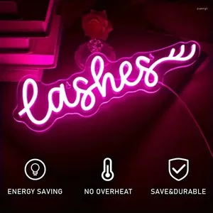 Ночные светильники не бросают MOQ Fast Delivery Factory Custom Neon Sign и ресницы, сделанные свадьбой для вечеринки