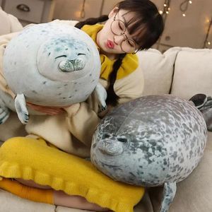 Dolls Realistic Ocean Seal Plush Toy White Phocidae Grey Soft Aquatic Stuffed Animal Doll Sleeping Pillow Kids Birthday Gift 30/40cm