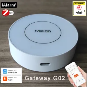 Kontroll Meian Ialarm G02 Multimode Tuya Linkage Zigbee Hub Host Gateway Säkerhetsskydd Smart Life WiFi Wireless Bluetooth Alarm