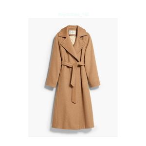 Brand Coat Women Coat Designer Coat MAXMARAS Manuela Classic Coat Camel