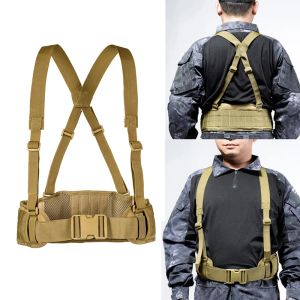 Acessórios Celrões táticos militares Exército Molle Belts ajustável esportes ao ar livre Airsoft Combate Cintura Back caça Belt Belt Belt Belt