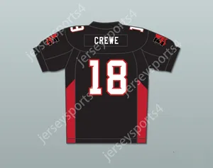 Niestandardowy numer nazwy męski/dzieci Adam Sandler 18 Paul Crewe Mean Machine Convicts Football Jersey zawiera łaty zszyte s-6xl