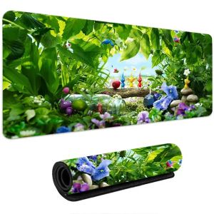 Pads Kawaii Pikmin Mouse Mouse Mats аксессуары аксессуаров настольный шкаф геймер Cute Mousepads Mousepad Gaming Dest Mat Office Carpet Pad Клавиатура