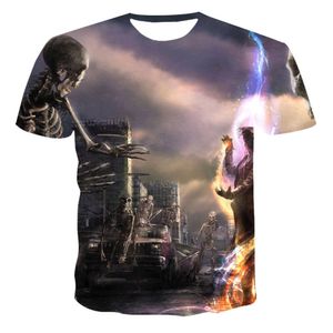 3D T-shirt Short Sleeved Men's Motorcycle Quick Drying Sports T-shirt