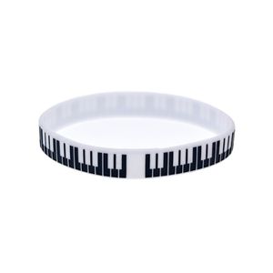 100PCS Piano Key Silicone Rubber Bracelet Great To Used In Any Benefits Gift For Music Fans234R