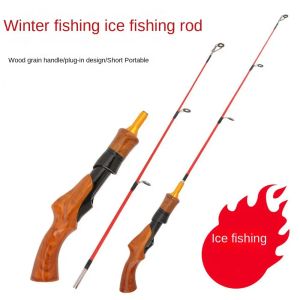 Tillbehör Vinterisfiskespöar 2023 Spinning Infällbar isfisken Pol Portable Carbon Ice Fishing Rod Ice Winter Fishing