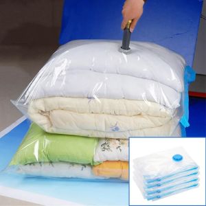 Bolsas sacos de armazenamento de vácuo para colcha de roupas de casca de viagem para casa Organizador salvador de closet space saco de vedação saco de compressão