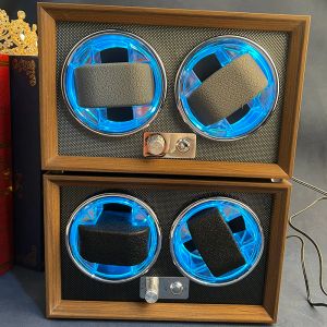 Kits Watch Winder for Wine Cabinet Decoration Wood Retro Fullautomatic Mechanical Watch Shaker Household Mute Winder Box