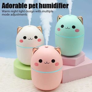 Humidifiers Mini lovely air humidifier essential oil humidifier household bedroom fragrance diffuser perfume cold fog generator Y240422